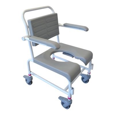 M2 Mobile Shower Commode Horseshoe Seat 150kg