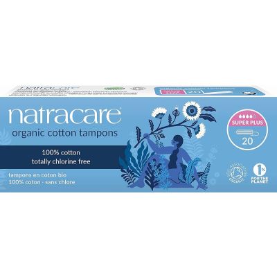 Natracare Tampon Non Applicator Organic Super Plus Pack 20