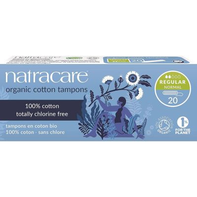 Natracare Tampon Non Applicator Organic Regular Pack 20