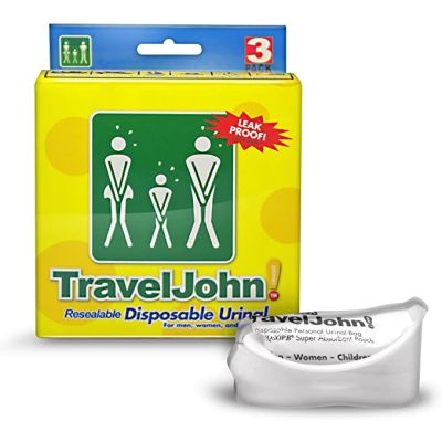 TravelJohn Unisex Disposable Urinal Pack of 3