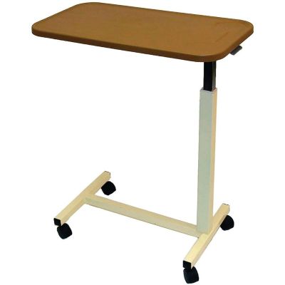 Height Adjustable Overbed Table with Castors