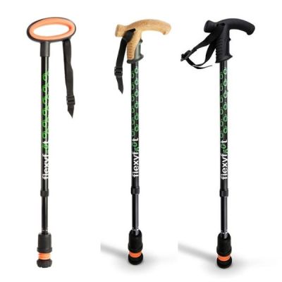 Flexyfoot Shock Absorbing Telescopic Walking Stick