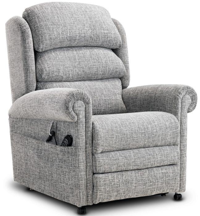 Dorchester Premier Dual Motor Riser Recliner Light Grey