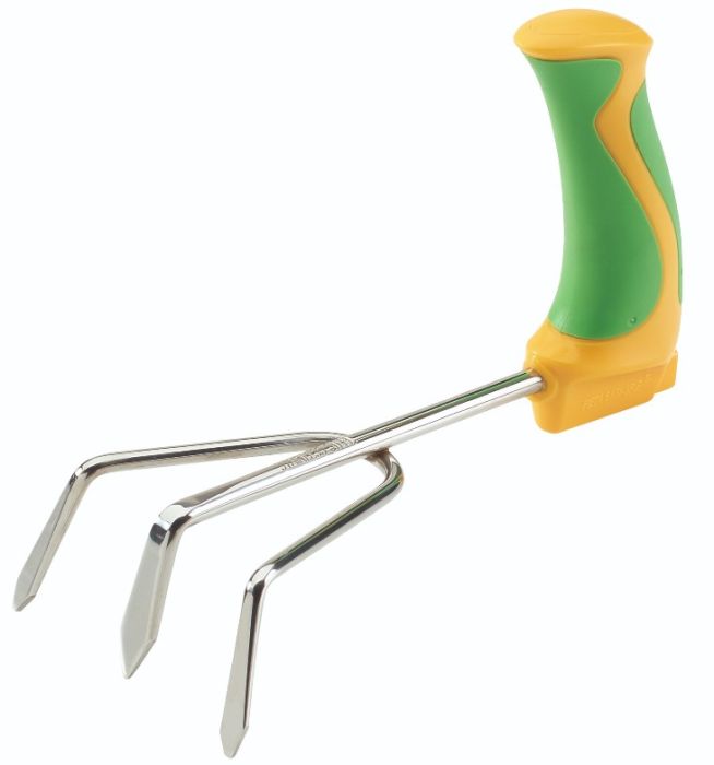 This high quality, stainless steel Easi-Grip® Cultivator has a specially angled handle. Benefiting from recent design improvements it is not just great to look at but is even more comfortable to use. 