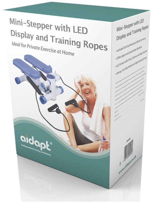 Mini Stepper with LED Display and Training Ropes