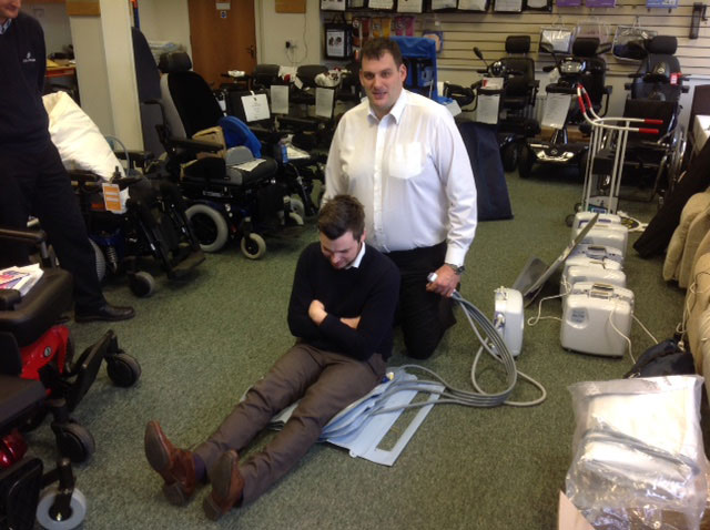 Mangar lifting equipment in Northern Ireland - great training going on