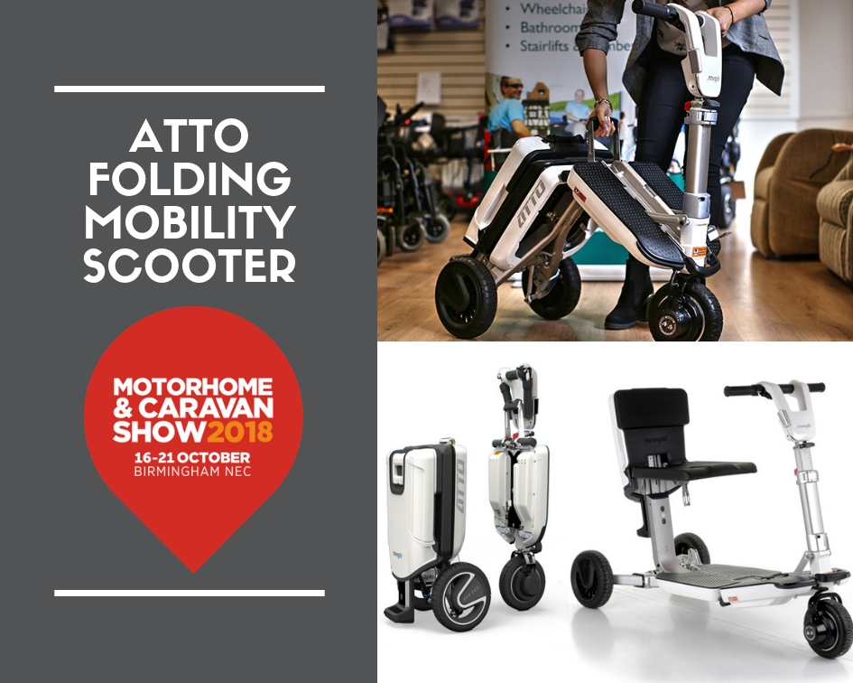 Try ATTO scooter at The Motorhome &amp; Caravan show NEC Birmingham