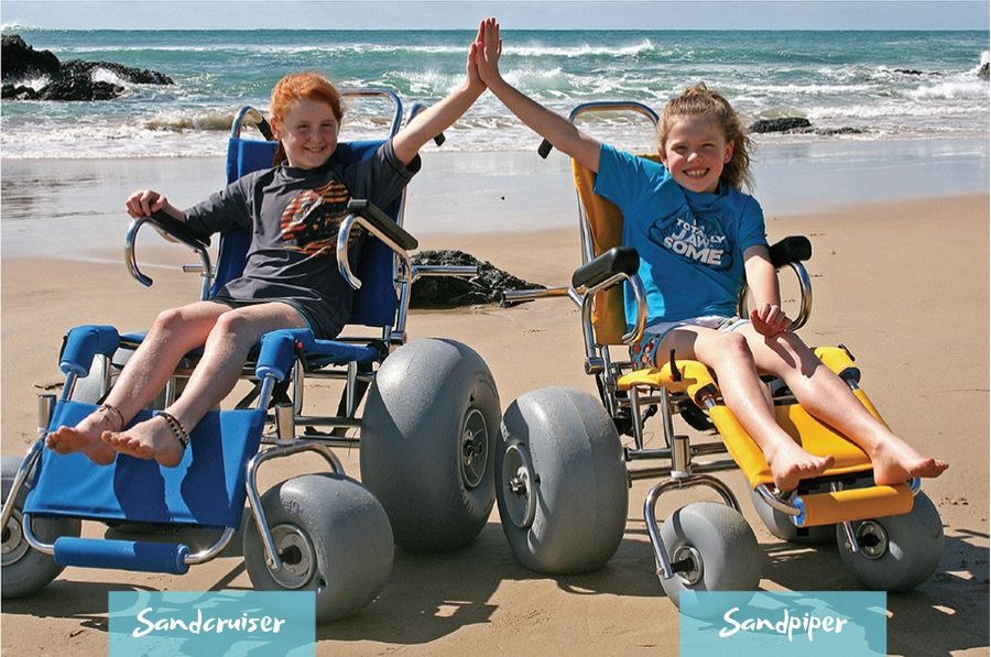 WheelEEZ Sandpiper &amp; Sandcruiser Beach Wheelchairs
