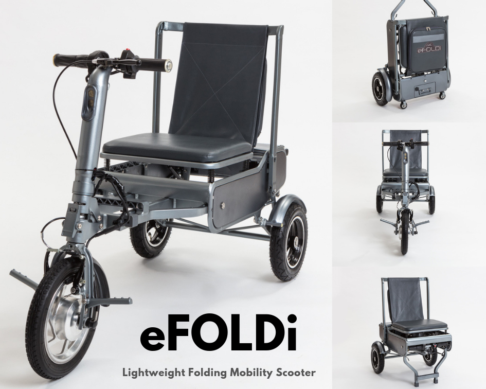 eFOLDi - The World&#039;s lightest folding scooter now available